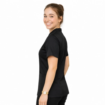 Żakiet damski kosmetyczny na suwak czarny roz. XXL